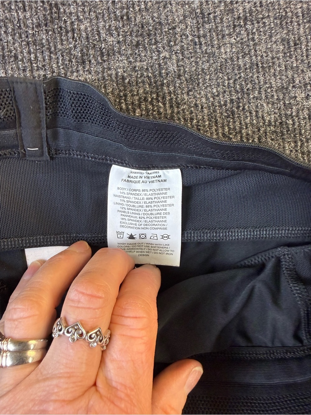 Nike Black Athletic Racing Shorts with White Swoosh women’s small - Picture 5 of 16